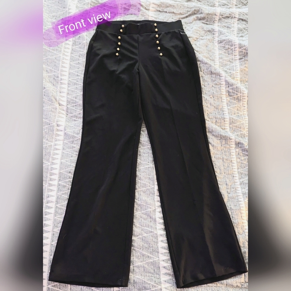 ONE5ONE brand, ladies small, black high waist dress pants, Good used condition